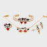 Little baby girl Mouse Jewelry Set Necklace for girls 10k gold filled